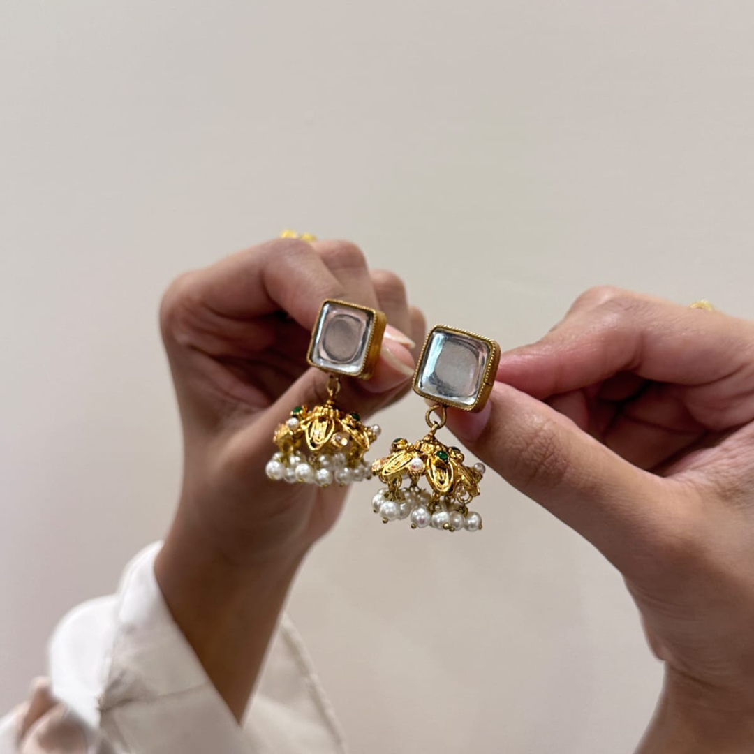 SQUARED KUNDAN MK jewels