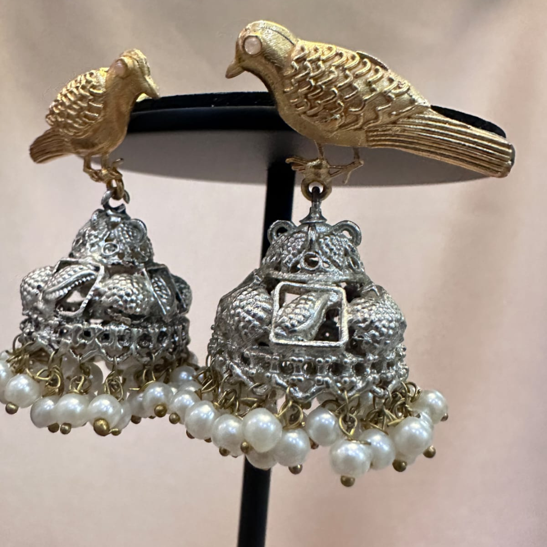 ANTIQUE PEARLY BIRDS MK jewels